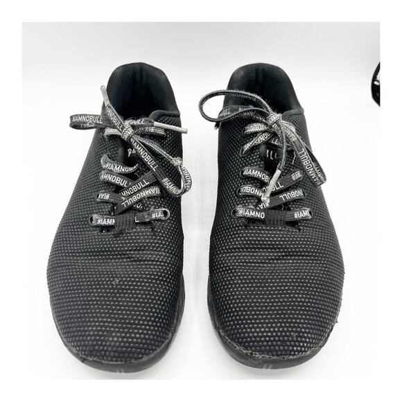 NoBull Superfabric Unisex Trainer Workout Sneaker Black on Black M 7.5/ W 9 - Picture 3 of 9